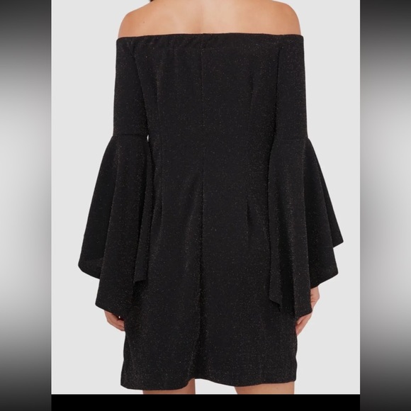 Elegant Black Off-Shoulder Dress - Picture 2 of 5